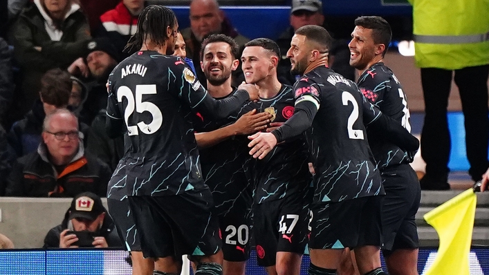 Phil Foden scores twice as Man City defeat Brighton and narrow gap on leaders Arsenal
