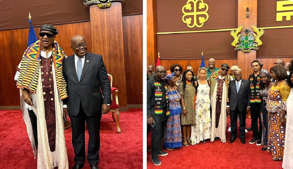 Stevie Wonder lands in Ghana, officially becomes a citizen