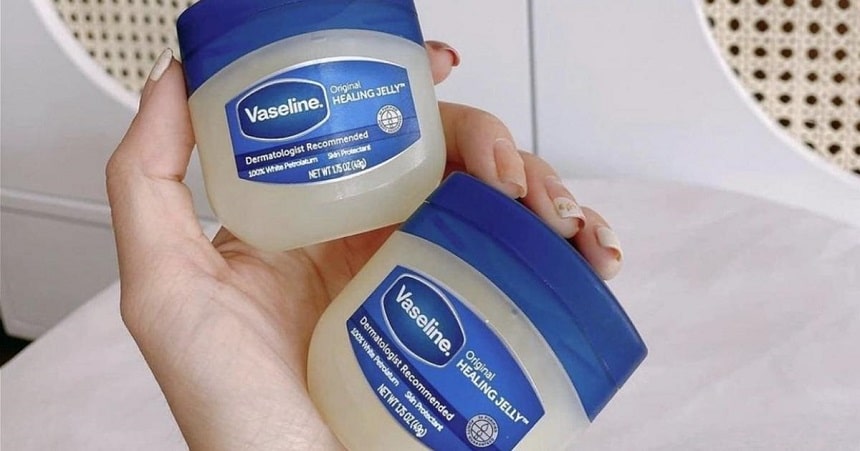A jar of Vaseline with various uses depicted around it, symbolizing its versatility and range of applications. check out more vaseline hacks below
