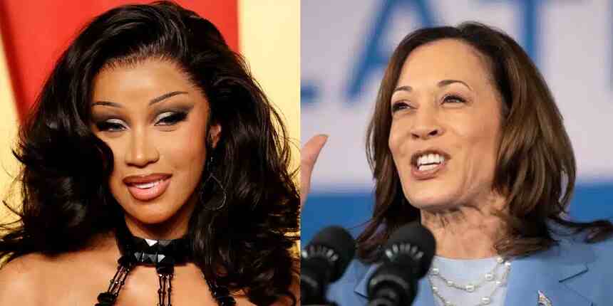 Cardi B Throws Full Support Behind Kamala Harris as Democratic Presidential Candidate