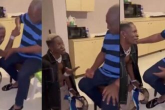 Shatta Wale Kneels And Apologizes To Mahama