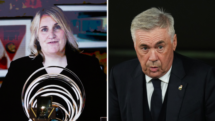 Hayes and Ancelotti Claim Johan Cruyff Coach Awards at Ballon d'Or Ceremony