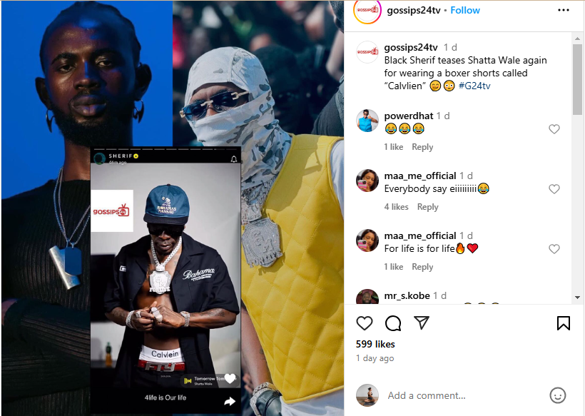 "He Meet E Meeter!" – Black Sherif Claps Back at Shatta Wale Over Fake Boxers 3 "He Meet E Meeter!" – Black Sherif Claps Back at Shatta Wale Over Fake Boxers