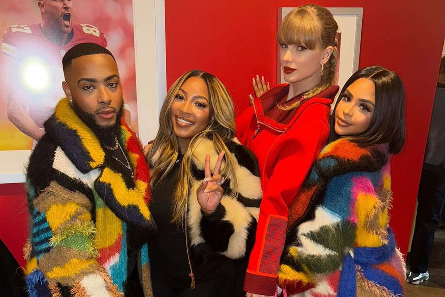 Taylor Swift Joins Fellow Chiefs WAGs at Raiders Game for Fun Night Out