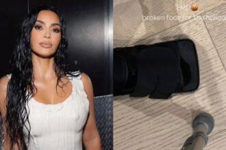 Kim Kardashian Breaks Foot and Is Forced to Use Crutches After Shocking Accident