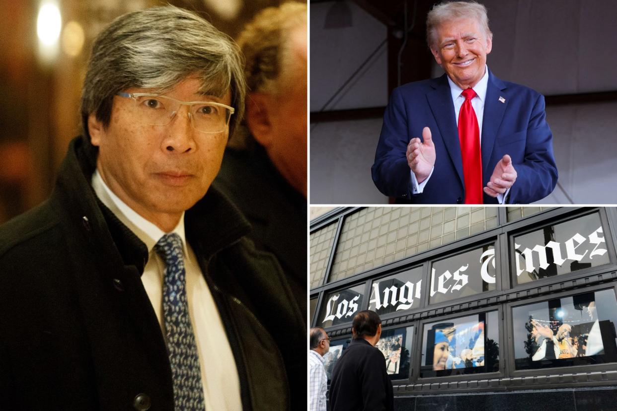 LA Times Owner Patrick Soon-Shiong Asks Editorial Board to ‘Take a Break from Writing About Trump’