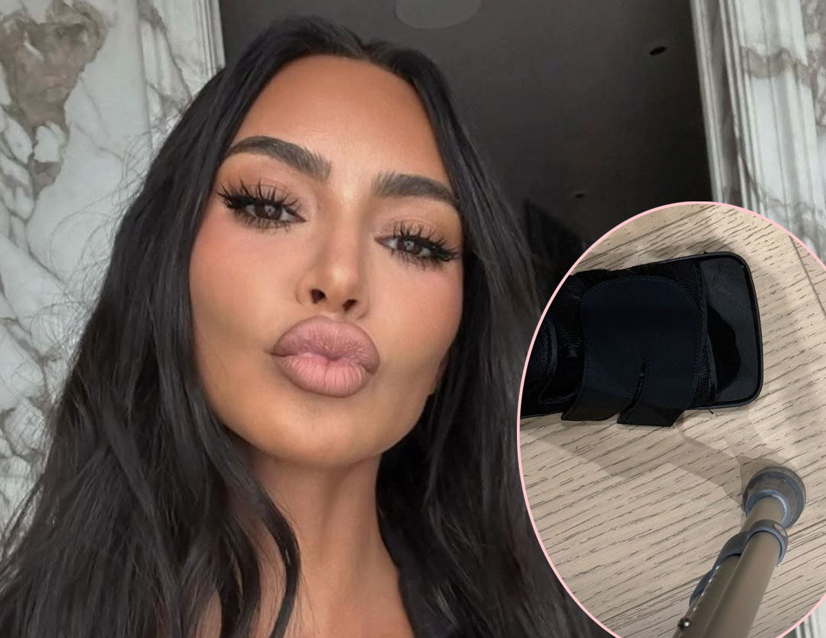 Kim Kardashian Breaks Foot and Is Forced to Use Crutches After Shocking Accident 3 Kim Kardashian Breaks Foot and Is Forced to Use Crutches After Shocking Accident