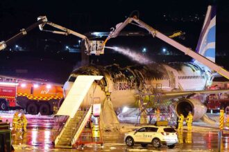 7 Injured as Air Busan Plane Catches Fire on Runway in South Korea