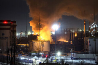 Ukraine Downs 50 Russian Drones, Strikes Major Ryazan Oil Refinery in Retaliation