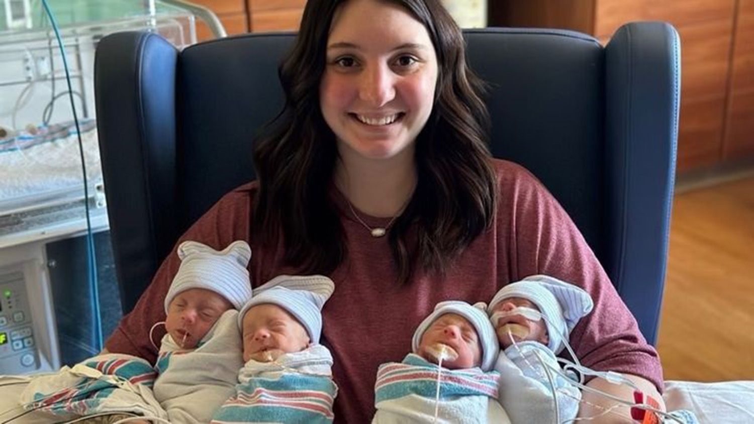 Couple Welcomes Rare Quadruplet Daughters — Two Sets of Identical Twins: 'Quite a Feat'