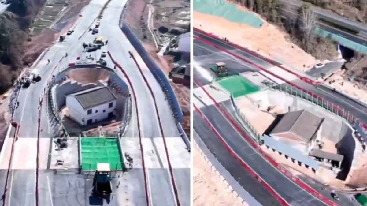 Man refuses to leave his house so an entire motorway was built around it