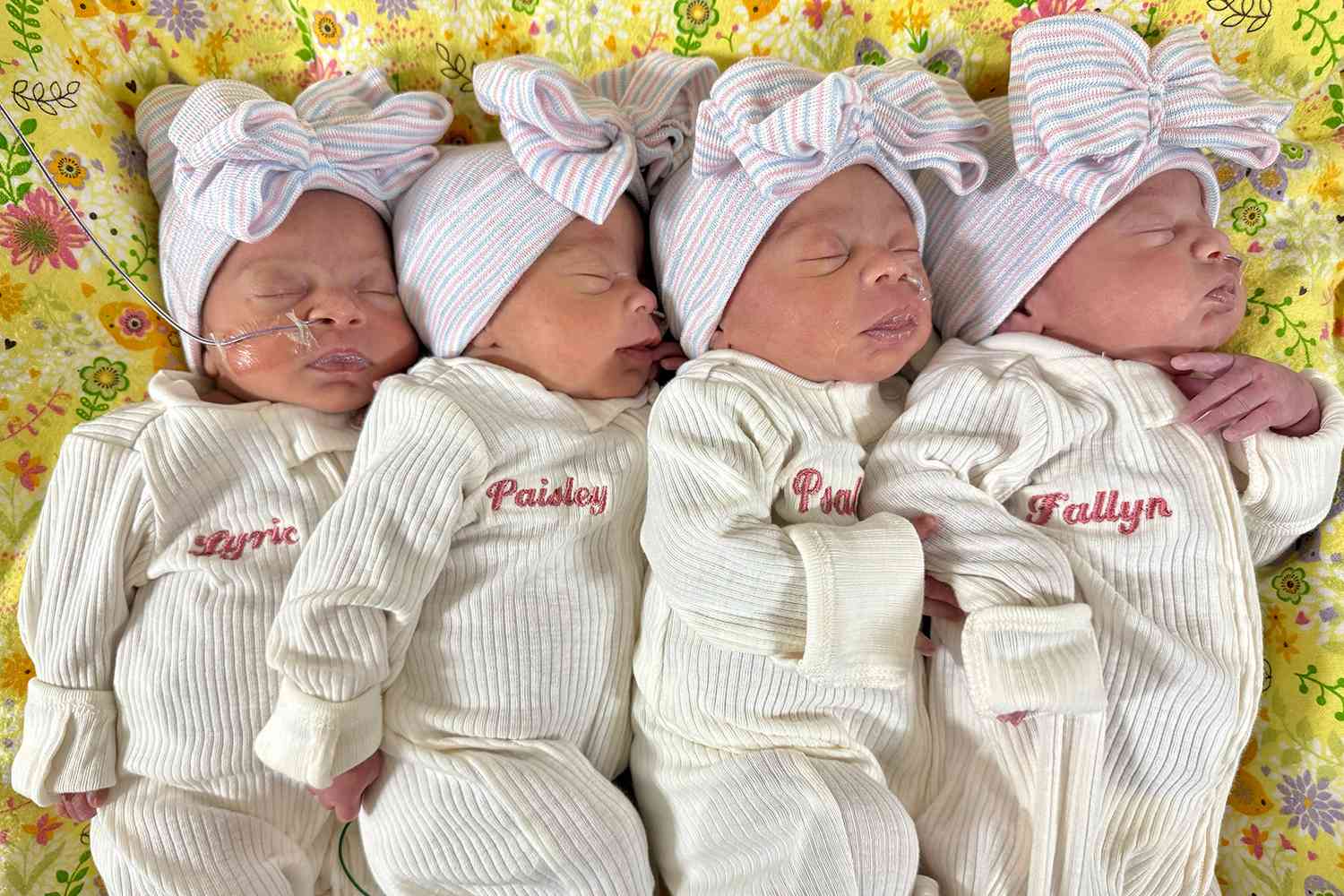 Couple Welcomes Rare Quadruplet Daughters — Two Sets of Identical Twins: 'Quite a Feat' 2 Couple Welcomes Rare Quadruplet Daughters — Two Sets of Identical Twins: 'Quite a Feat'