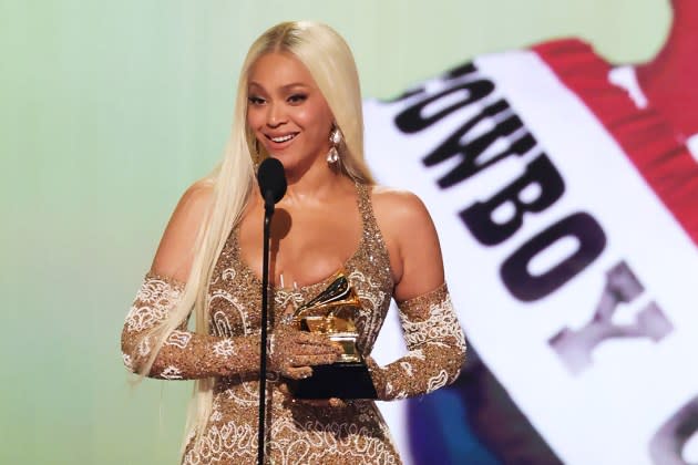 Beyoncé Wins First Country Grammy, Shattering Records as the First Black Woman to Do So