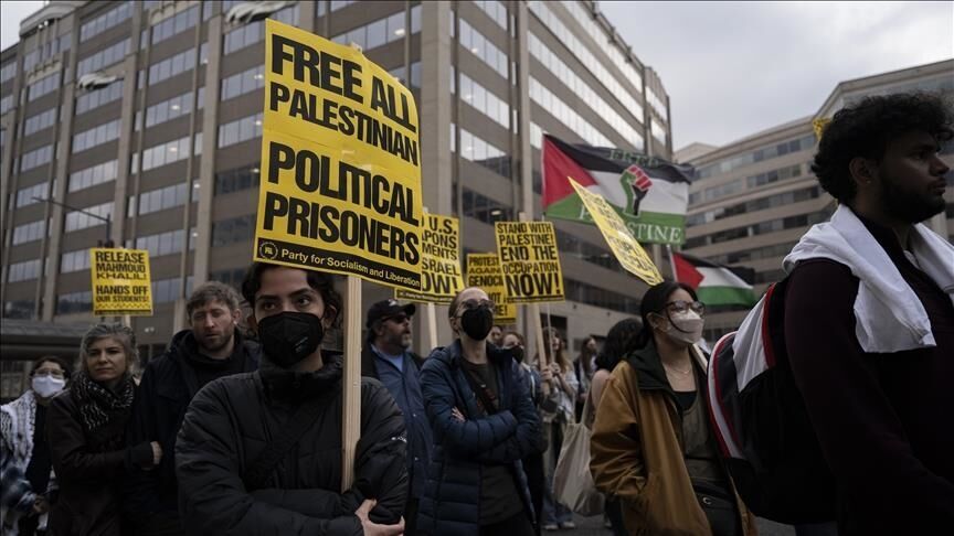 Pro-Palestinian Protesters Rally