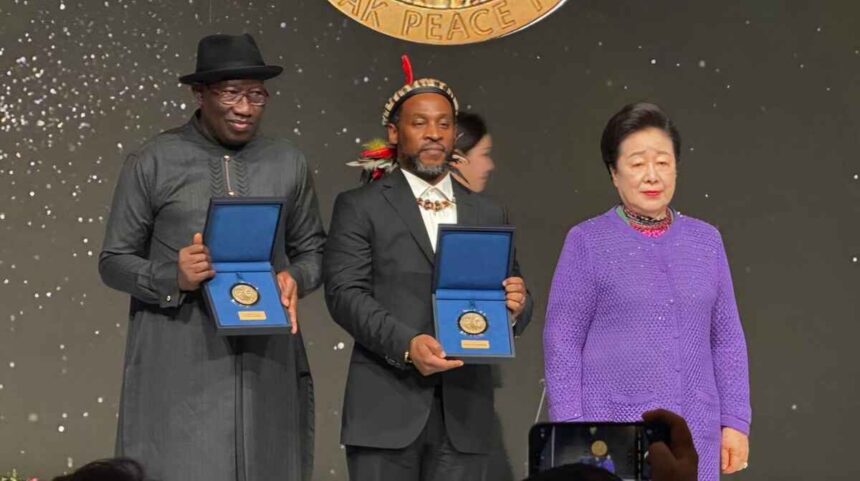Former Nigerian President Goodluck Jonathan Awarded Sunhak Peace Prize for Advancing Peace and Democracy in Africa