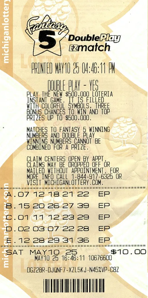 Michigan Lottery player wins his second Fantasy 5 jackpot in two years 2 Michigan Lottery player wins his second Fantasy 5 jackpot in two years