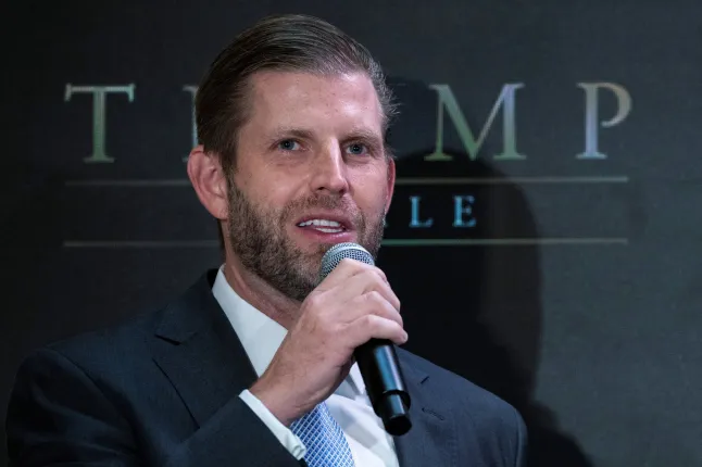 Trump launches his own mobile network with a $499 gold phone 4 Eric Trump speaks to media at Trump Tower about Trump Mobile