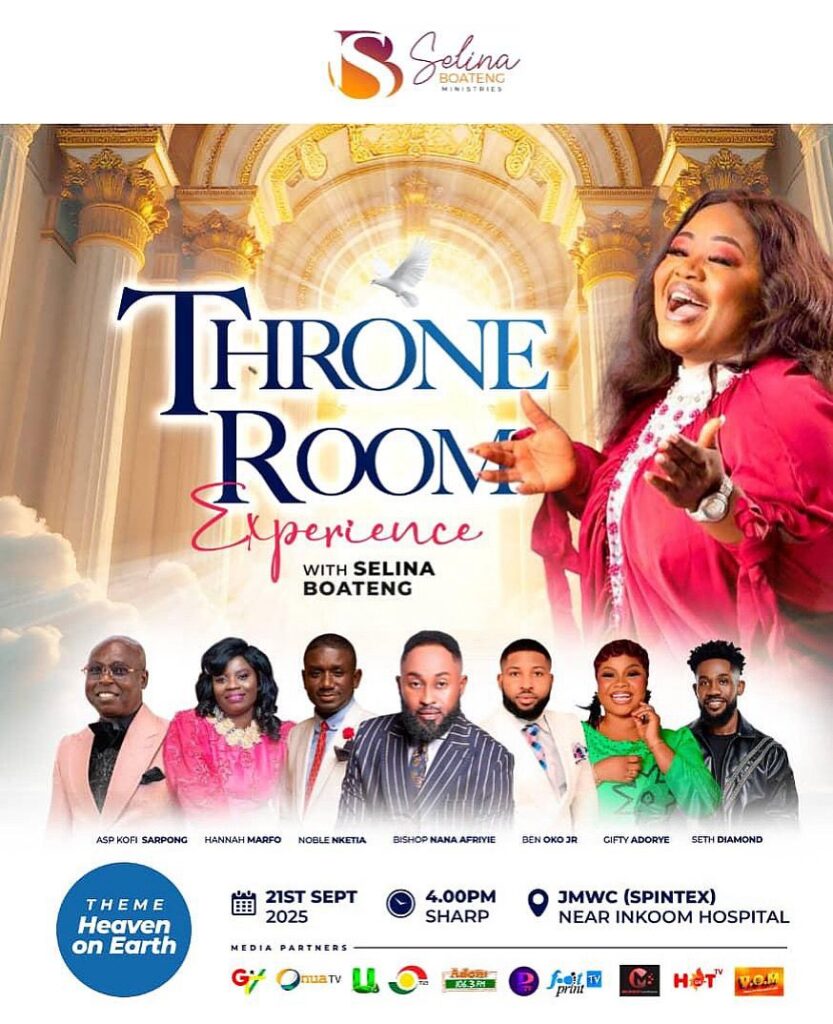 Selina Boateng Ministries to host Throne Room Experience 2025 on TownFlex
