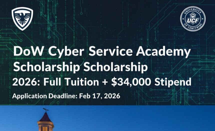 The DoW Cyber Service Academy Scholarship 2026 at UCF