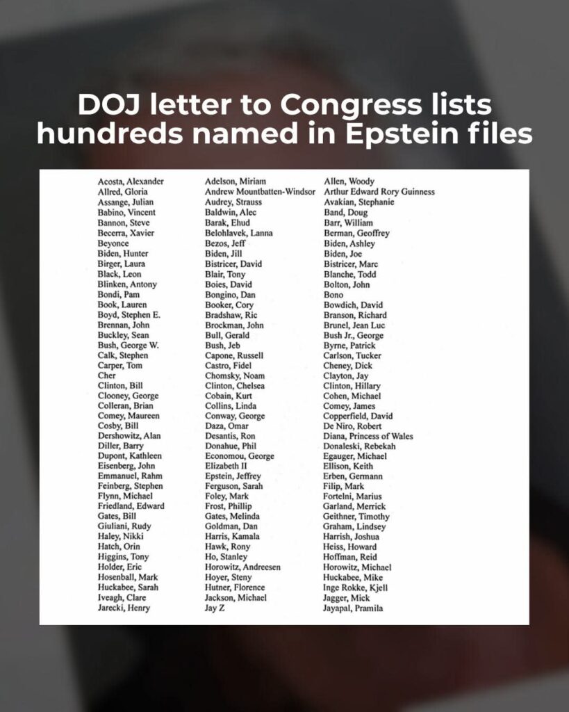 Epstein Files List 2