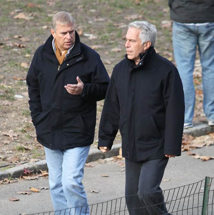Jeffrey Epstein and Prince Andrew pictured together 