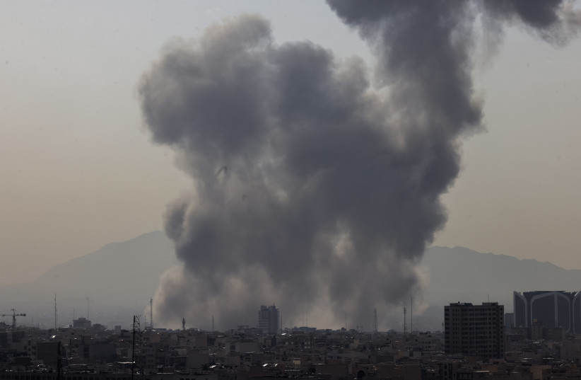 Trump Says Iran Bombing Campaign Could Last a Week or as Long as ‘Necessary’ A plume of smoke rises following a reported explosion in Tehran on February 28, 2026. (credit: ATTA KENARE / AFP via Getty Images)