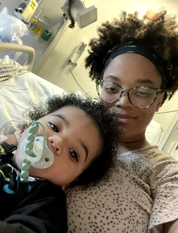 Sickle Cell Breakthrough Woman Tatyana Thompson and her son