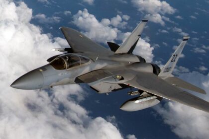 Us military plane f 15 eagle