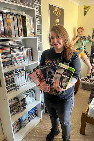 Gamer who's loved Tomb Raider since childhood grows videogame collection to record level