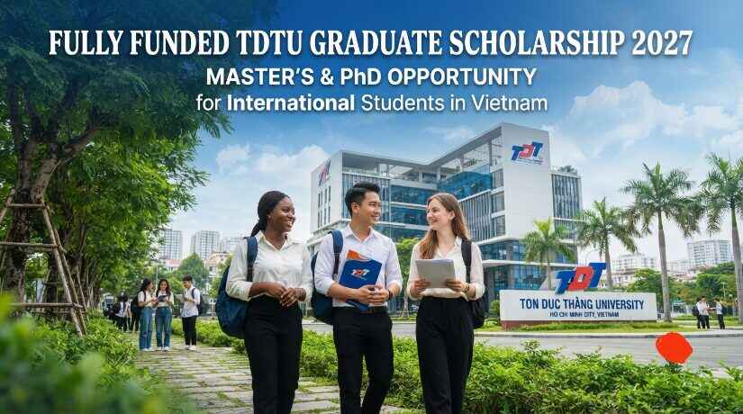 Fully Funded TDTU Graduate Scholarship 2027 in Vietnam: Master's and PhD Opportunity for International Students
