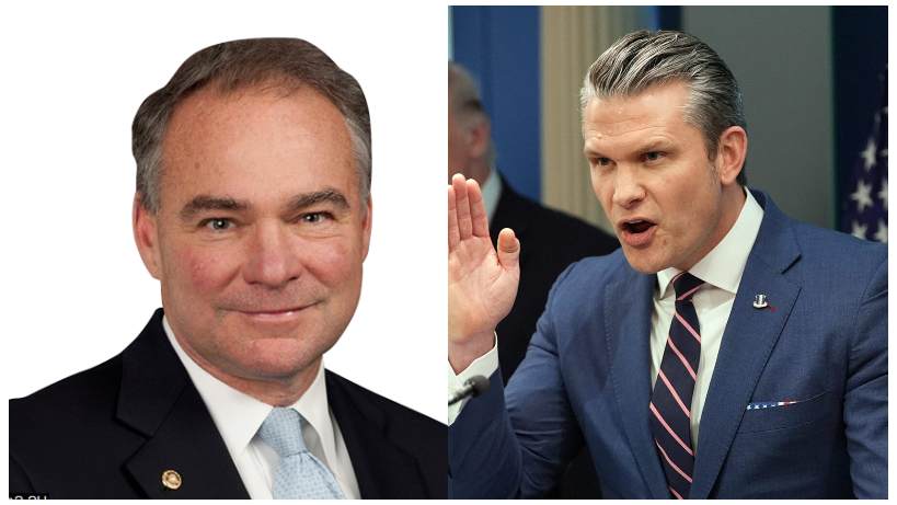 Tim Kaine Suggests Pete Hegseth's Army Firings May Be Personal