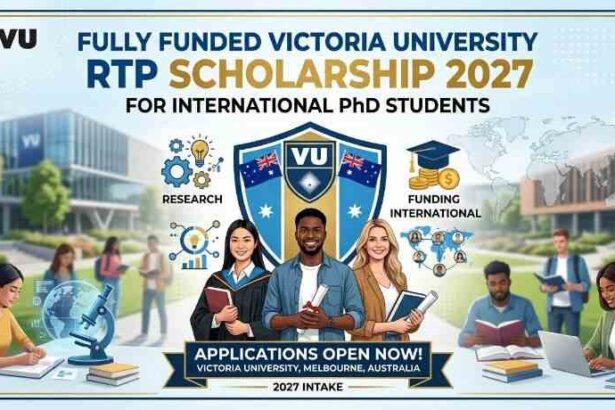 Fully Funded Victoria University RTP Scholarship 2027 for International PhD Students 11