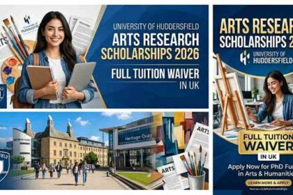 University of Huddersfield Arts Research Scholarships 2026 in UK: Full Tuition Waiver 2